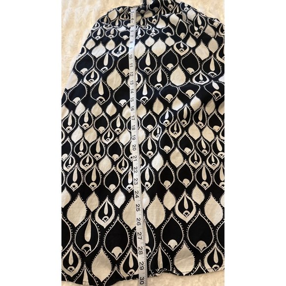 Old Navy Sundress w/Tie Neck Geometric Pattern Cotton Blend Junior's Size M - Picture 5 of 13